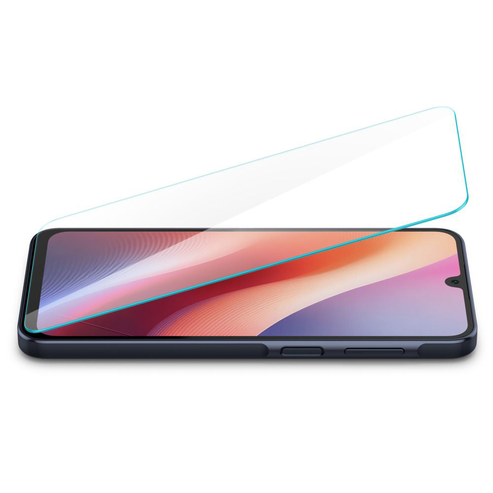 Spigen GlastR Slim képernyővédő fólia Samsung Galaxy A26 A266 / A16 5G A166 / A16 4G A165 készülékekhez, Edzett üveg, Teljes ragasztás, 2 darabos készlet