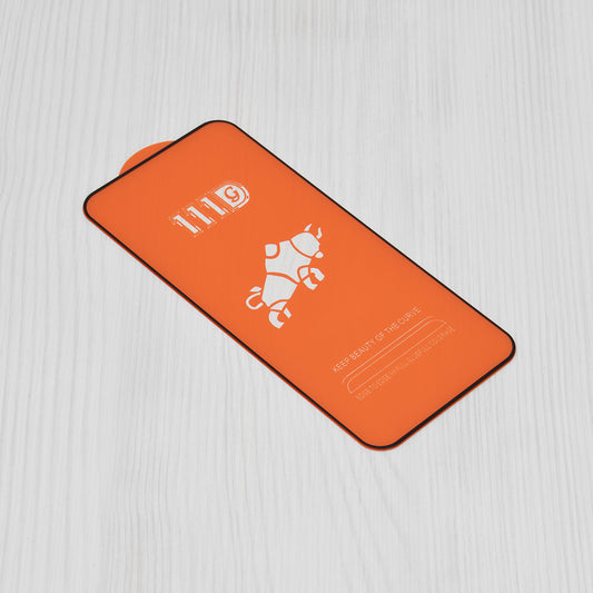 Techsuit képernyővédő fólia Oppo Reno11 F-hez, edzett üveg, teljes ragasztó, 111D, fekete