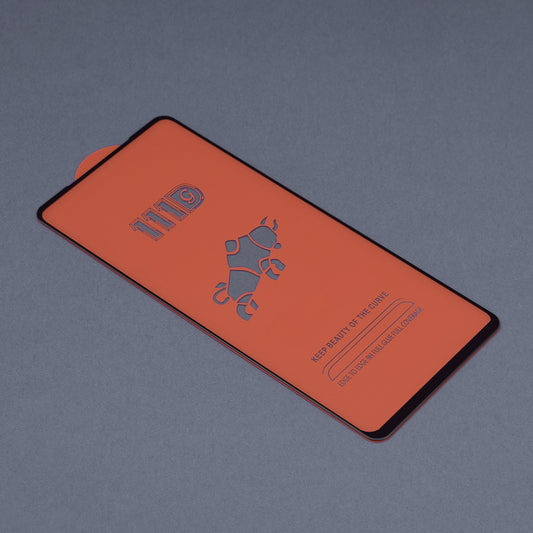 Techsuit képernyővédő fólia Realme 8 Pro / 8 készülékhez, edzett üveg, teljes ragasztó, 111D, fekete