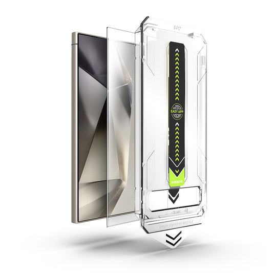 Techsuit TitanGlass CrystalHD Screen Protector for Samsung Galaxy S24 Ultra S928, Tempered Glass, Full Glue