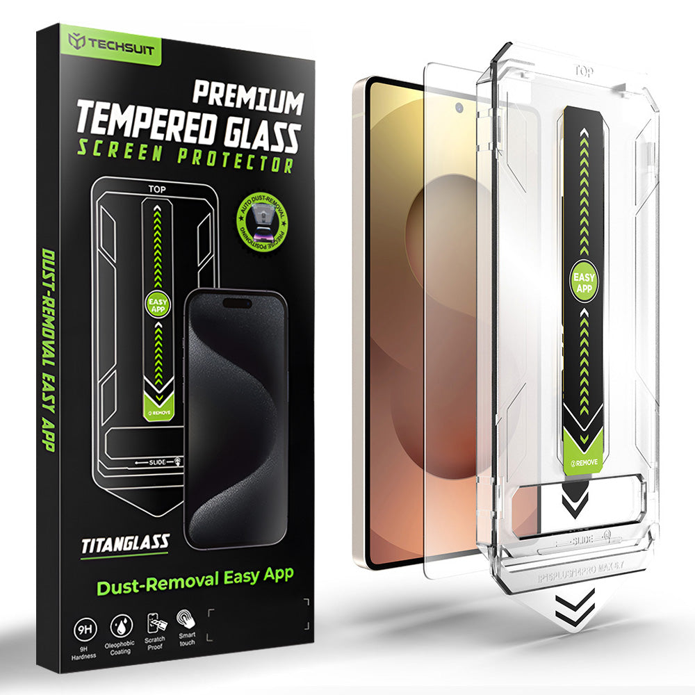 Techsuit TitanGlass CrystalHD képernyővédő fólia Samsung Galaxy S26 Ultra S948 készülékhez, Edzett üveg, Teljes ragasztás