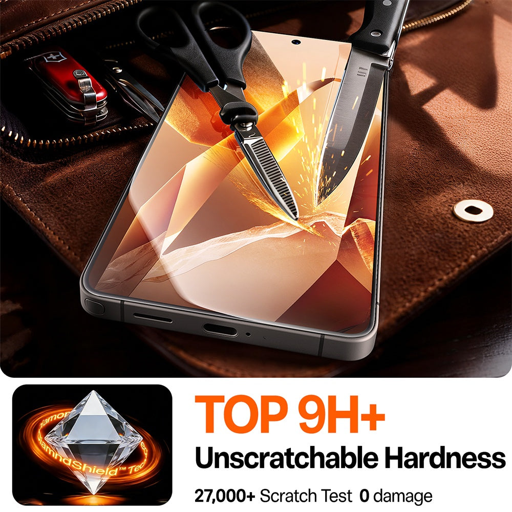 Torras GlassGo Install Master védőfólia Samsung Galaxy S26 Ultra S948 készülékhez, Edzett üveg, Teljes ragasztás, Átlátszó