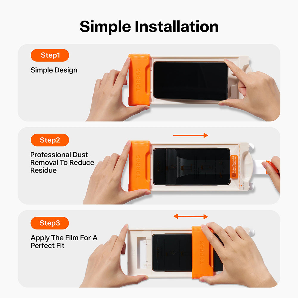 Torras OrigArmor képernyővédő fólia Samsung Galaxy S26 Ultra S948 készülékhez, edzett üveg, teljes ragasztóval