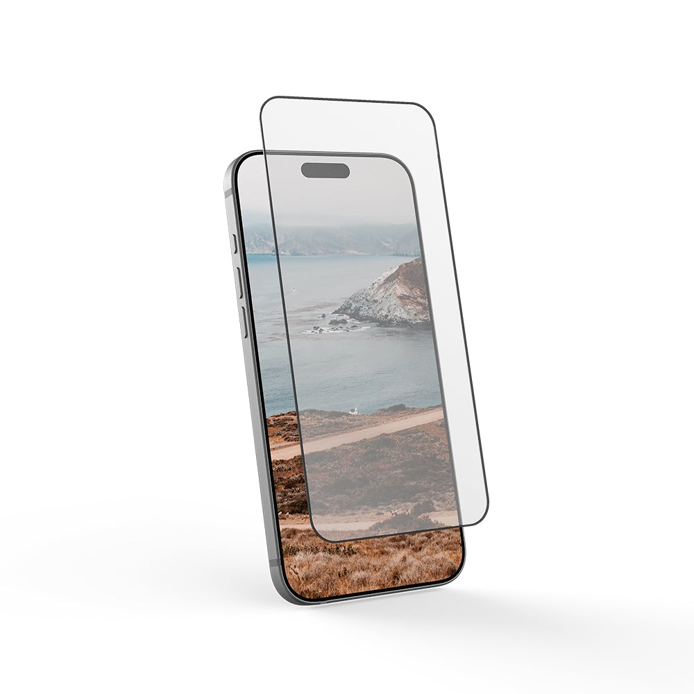 Védőfólia Urban Armor Gear Shield Apple iPhone 17 Pro Max készülékhez, Edzett üveg, Teljes ragasztás, Fekete