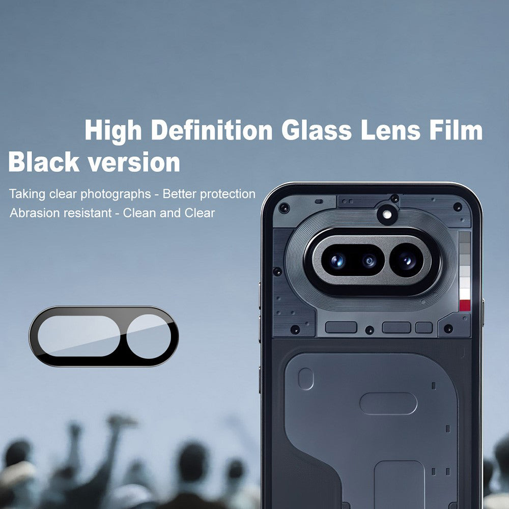 Techsuit hátlapi védőfólia Nothing Phone (4a) készülékhez, edzett üveg, fekete