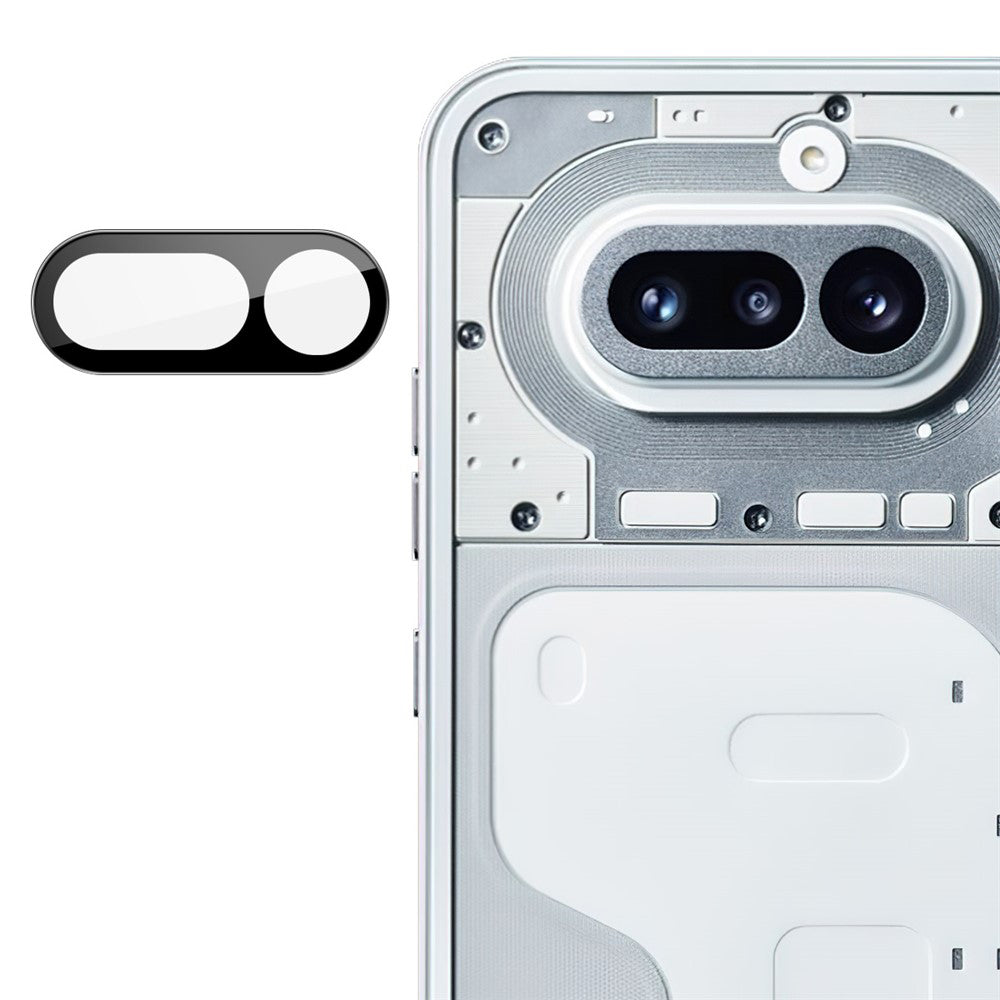 Techsuit hátlapi védőfólia Nothing Phone (4a) készülékhez, edzett üveg, fekete