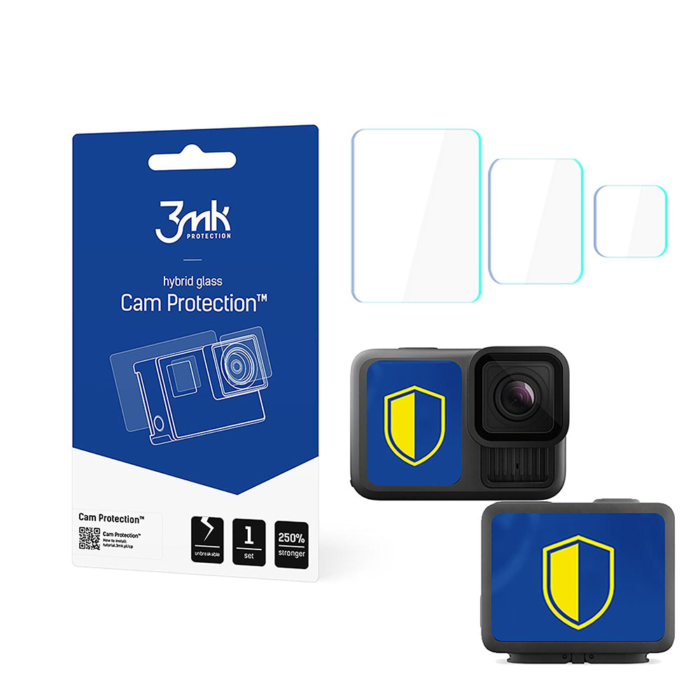 Képernyővédő fólia és lencsevédő 3MK Cam Protection a GoPro Hero 13-hoz, Rugalmas Üveg
