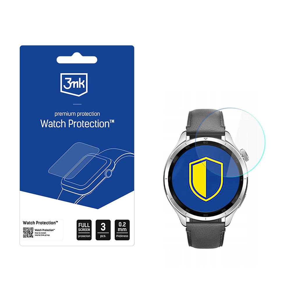 3MK FlexibleGlass védőfólia Xiaomi Watch S4-hez, 3 darabos készlet, Rugalmas üveg