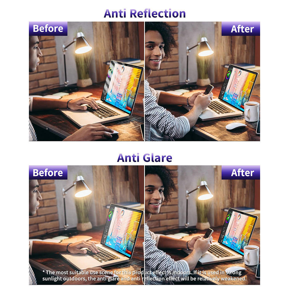 Techsuit VisionProX Anti Blue Light képernyővédő fólia Apple MacBook Air 13inch (2020) / (2018) / (2017), Műanyag