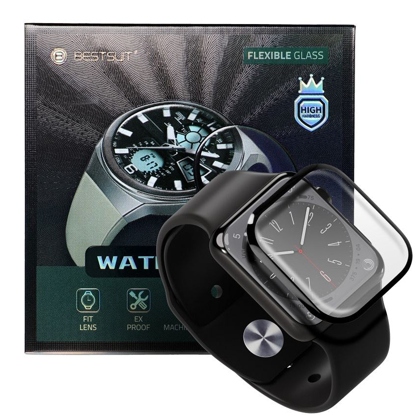 Bestsuit védőfólia a Huawei Watch 4 Pro-hoz, rugalmas üveg, fekete