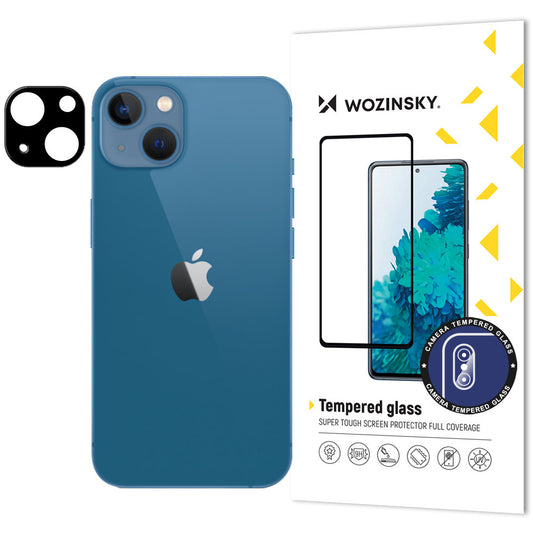 WZK Hátsó kamera védőfólia Apple iPhone 14 Plus / 14, edzett üveg, fekete