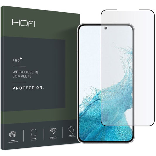 Képernyővédő HOFI a Samsung Galaxy S22 5G S901, edzett üveg, teljes ragasztás, fekete HOFI187BLK HOFI187BLK HOFI187BLK