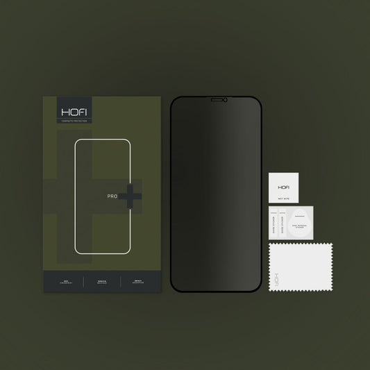 HOFI PRO+ adatvédelmi képernyővédő Apple iPhone 11 / XR készülékhez, árnyékolt üveg, teljes ragasztás