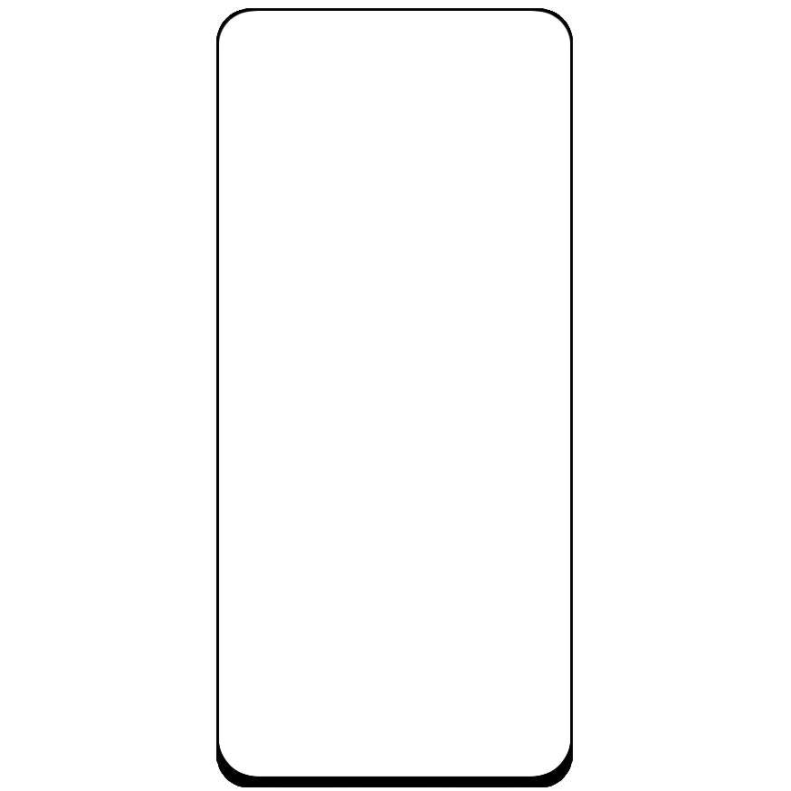 OEM képernyővédő Xiaomi Redmi Note 9-hez, üvegpajzs, teljes ragasztás, fekete