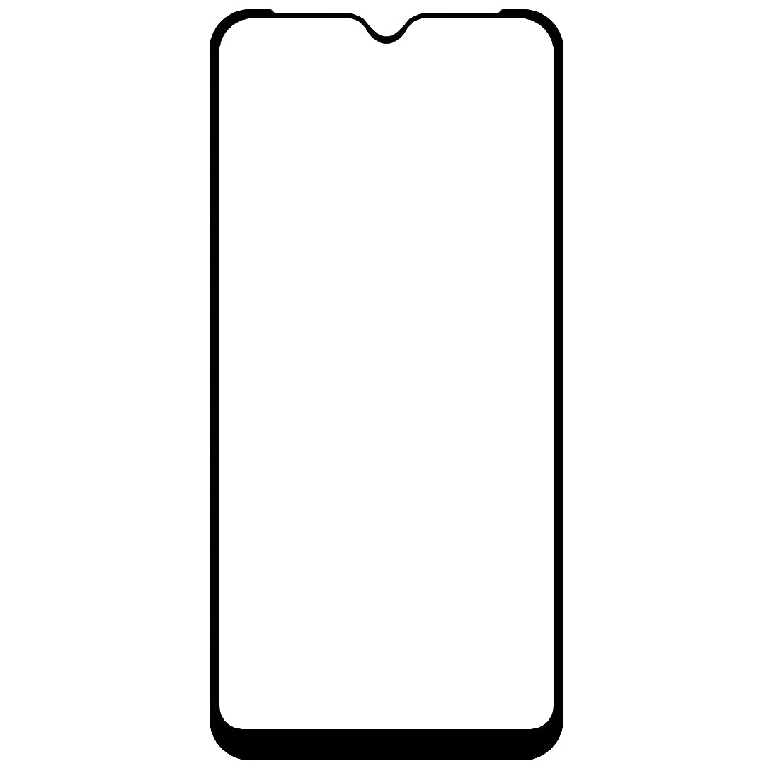 OEM képernyővédő fólia Samsung Galaxy A10 A105, Glass Shield, Full Glue, Fekete