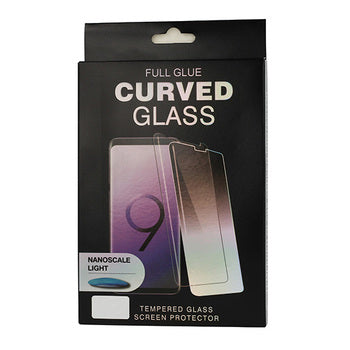 OEM Liquid Glass képernyővédő fólia Samsung Galaxy S10 G973-hez, Edzett üveg, UV ragasztó