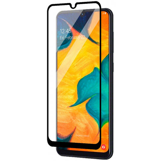 OEM képernyővédő Huawei P30 lite New Edition / P30 lite, üveg védett, teljes ragasztás, 6D, Fekete