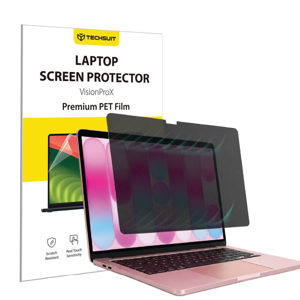 Techsuit VisionProX Privacy mágneses képernyővédő fólia Apple MacBook Neo 13 hüvelykhez, műanyagból