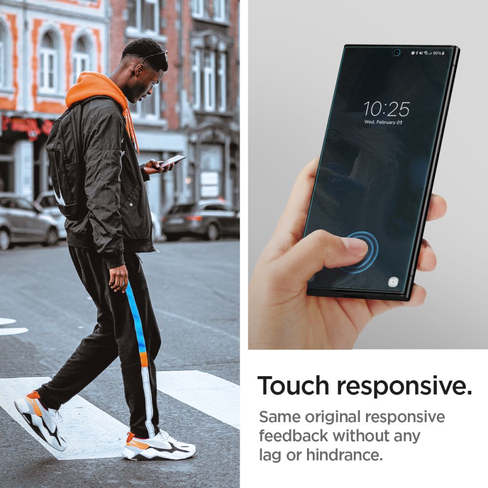 Spigen Neo Flex képernyővédő fólia Samsung Galaxy S23 Ultra S918-hoz, Műanyag, 2 darabos készlet AFL05943