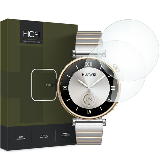 HOFI PRO+ védőfólia a Huawei Watch GT 4 41mm órához, 2 darabos készlet, üvegvédelemmel