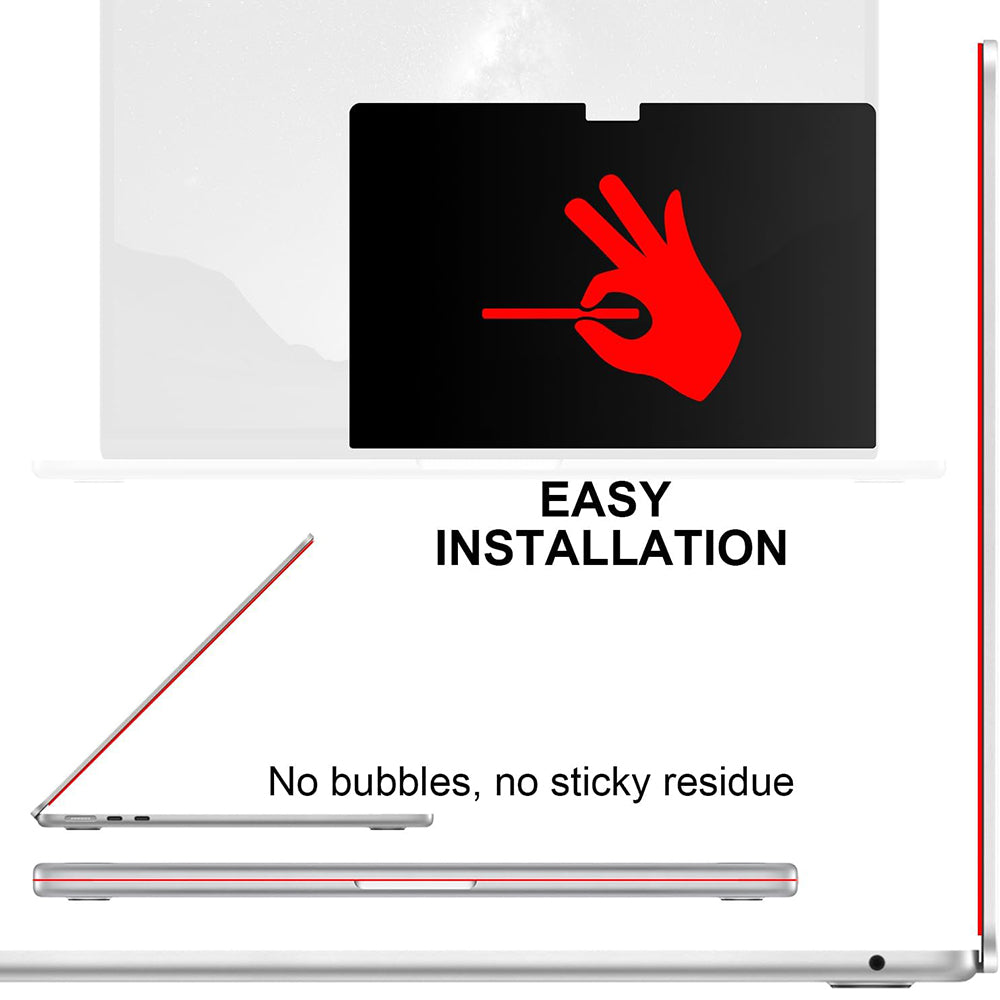 Techsuit VisionProX Magnetic Privacy Screen Protector Film for Apple MacBook Pro 14inch (2026) / (2025) / (2024) / (2023), Plastic