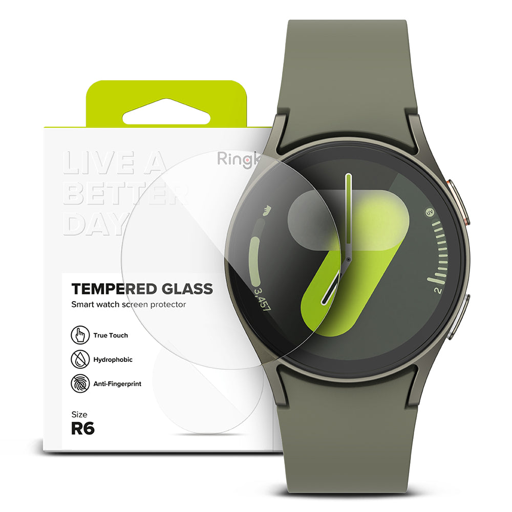 Ringke R6 védőfólia Samsung Galaxy Watch7 44mm-hez, 4 darabos készlet, edzett üveg
