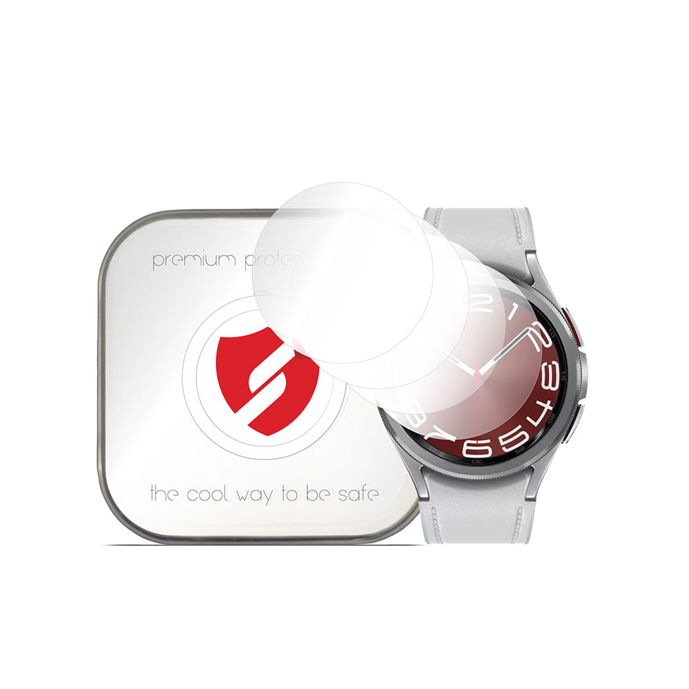 Smart Protection Premium Classic védőfólia Samsung Galaxy Watch6 Classic 47mm-hez, 4 darabos készlet, műanyag