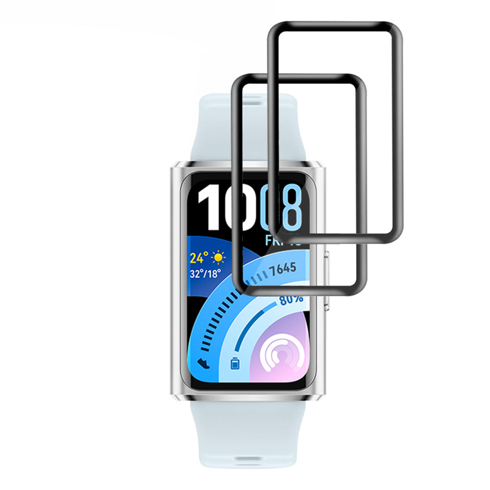 Techsuit Nano Flex védőfólia Huawei Band 11 Pro-hoz, 2 darabos készlet, Műanyag, Fekete