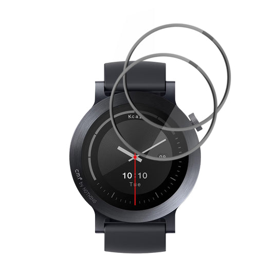 Techsuit Nano Flex védőfólia Nothing CMF Watch 3 Pro-hoz, 2 darabos készlet, Műanyag, Fekete