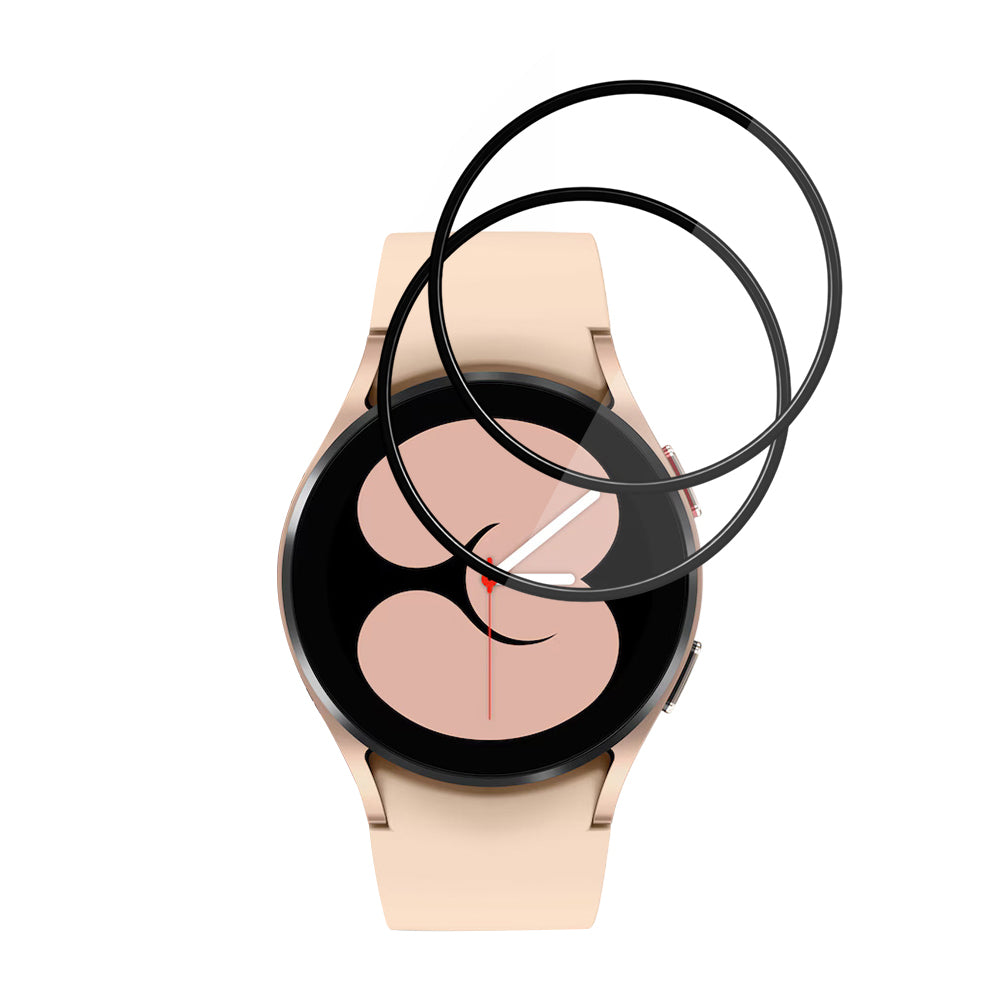 Techsuit Nano Flex védőfólia Samsung Galaxy Watch4 40mm-hez, 2 darabos készlet, Műanyag, Fekete