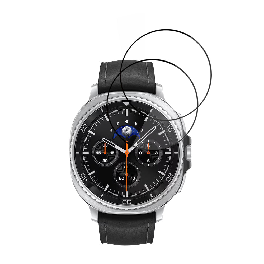 Techsuit Nano Flex védőfólia Samsung Galaxy Watch8 Classic-hez, 2 darabos készlet, Műanyag, Fekete