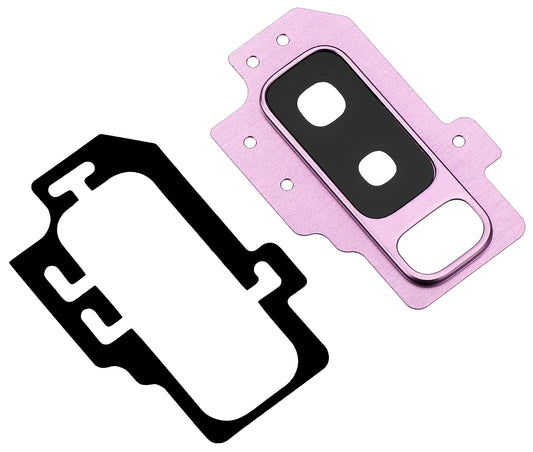 Kamera üveg hátlap Samsung Galaxy S9+ G965, kerettel, lila