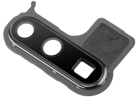 Hátsó kamera üveg Huawei P30 Pro, kerettel, fekete