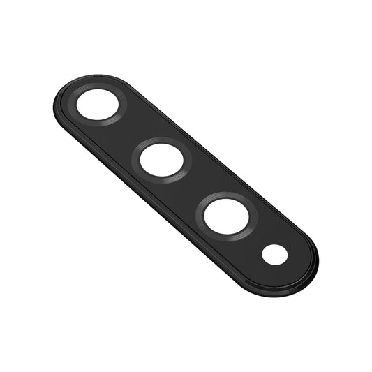 Hátsó kamera üveg Huawei nova 5T, kerettel, fekete