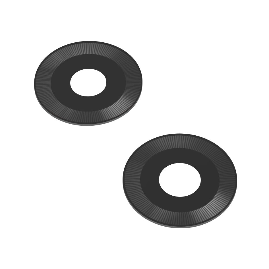 Hátsó kamera üveg Motorola Moto G04, Wide + Blitz, Fekete