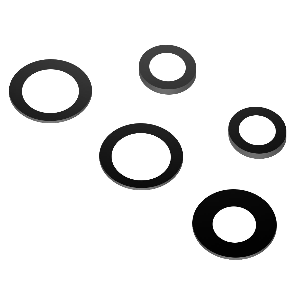 Samsung Galaxy A13 A135 hátsó kameraüveg, Wide + UltraWide + Macro + Depth + Blitz, Fekete