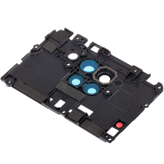 Hátsó kamera üveg Xiaomi Redmi Note 9, kerettel, fekete