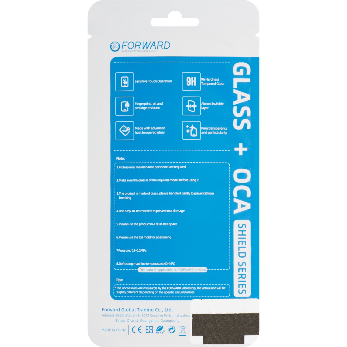 Képernyőüveg + OCA Forward Shield Samsung Galaxy S24 S921-hez, Fekete