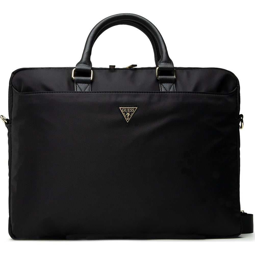 Guess Triangle Logo táska 16 hüvelykes laptophoz, fekete