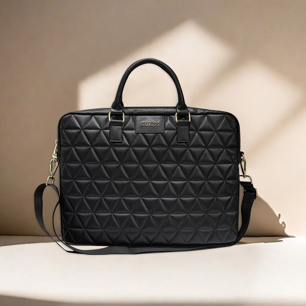 Guess Quilted táska 15 hüvelykes laptopokhoz, Rózsaszín