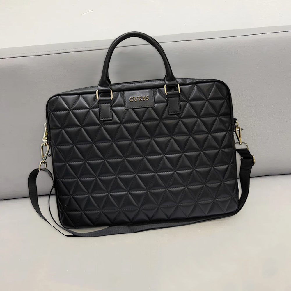 Guess Quilted táska 15 hüvelykes laptopokhoz, Rózsaszín