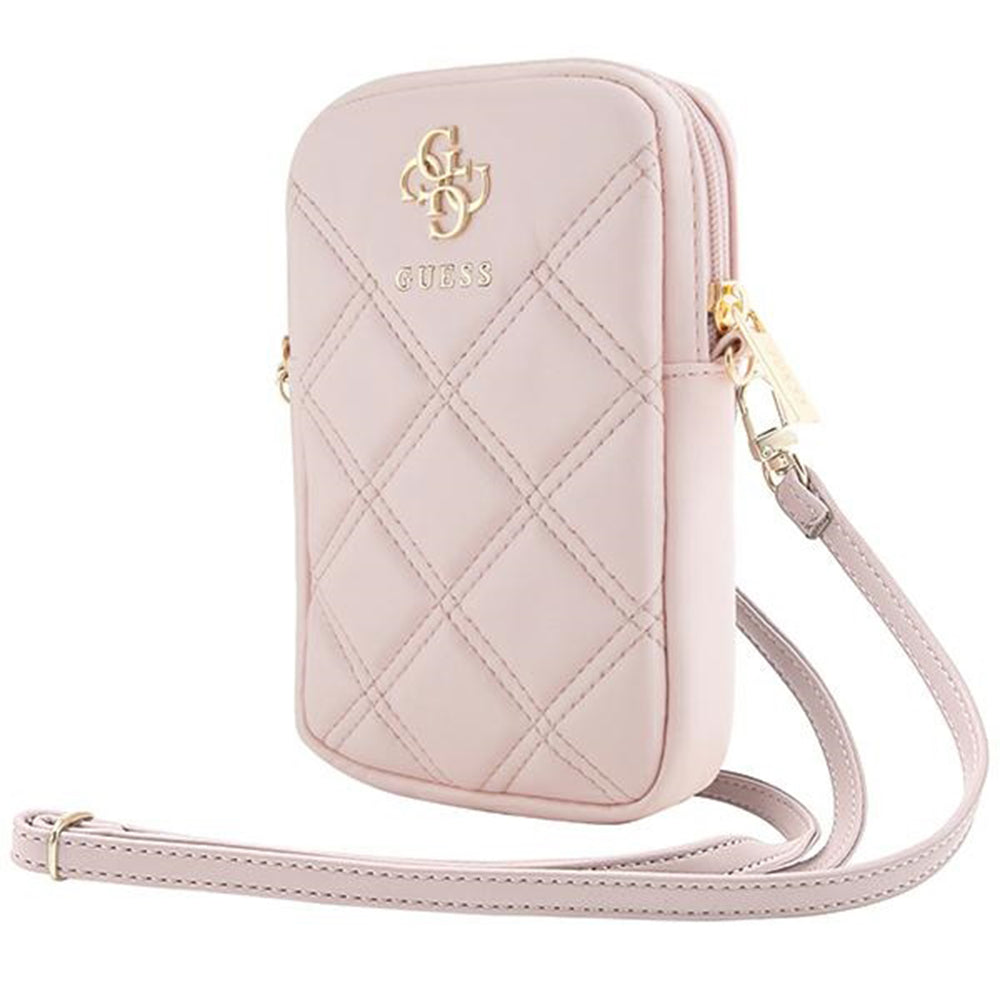 Univerzális Telefon Táska, Guess, Quilted 4G, Rózsaszín
