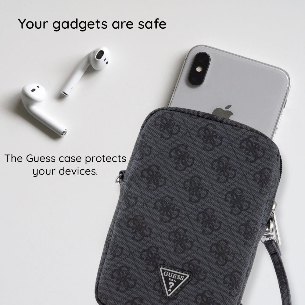Univerzális Telefon Táska, Guess, Triangle 4G, Fekete