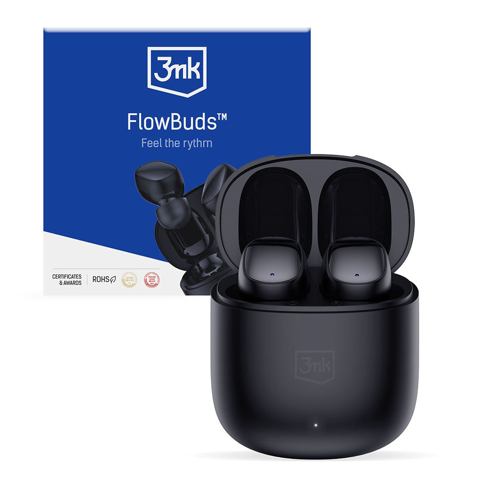 Handsfree Bluetooth 3MK FlowBuds, TWS, Fekete