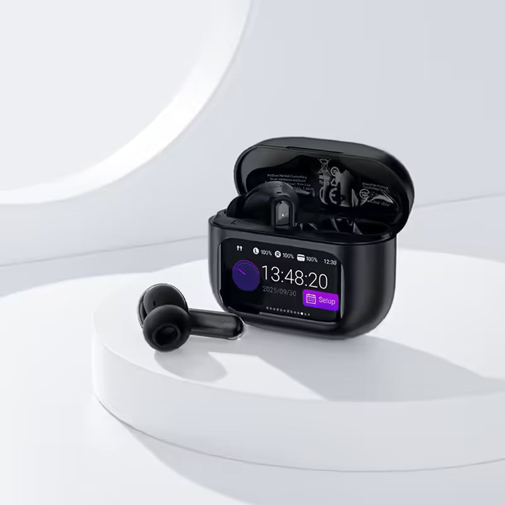 Handsfree Bluetooth Acefast W6, TWS, ANC, Fekete