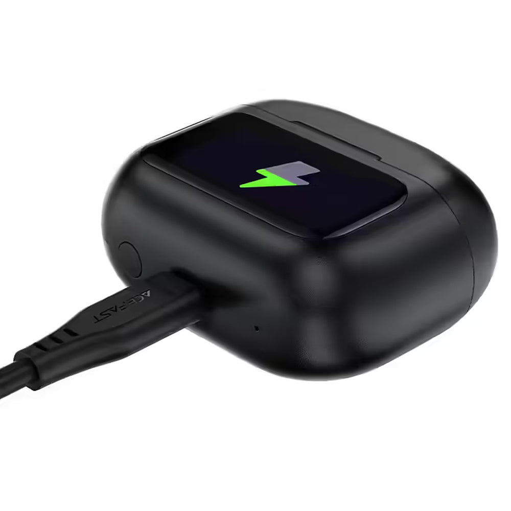 Handsfree Bluetooth Acefast W6, TWS, ANC, Fekete