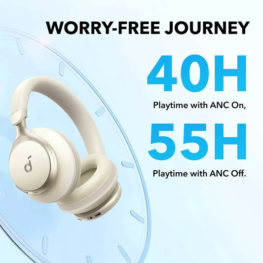 Handsfree Bluetooth Anker SoundCore Space On, MultiPoint, A2DP, ANC, Fehér A3035G21