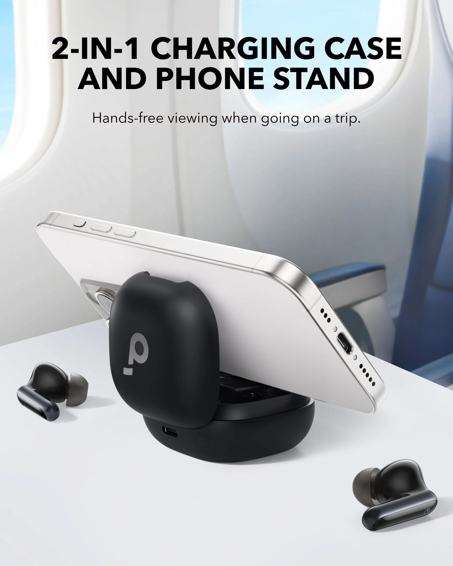 Handsfree Bluetooth Anker SoundCore P40i, TWS, ANC, Fekete A3955G11