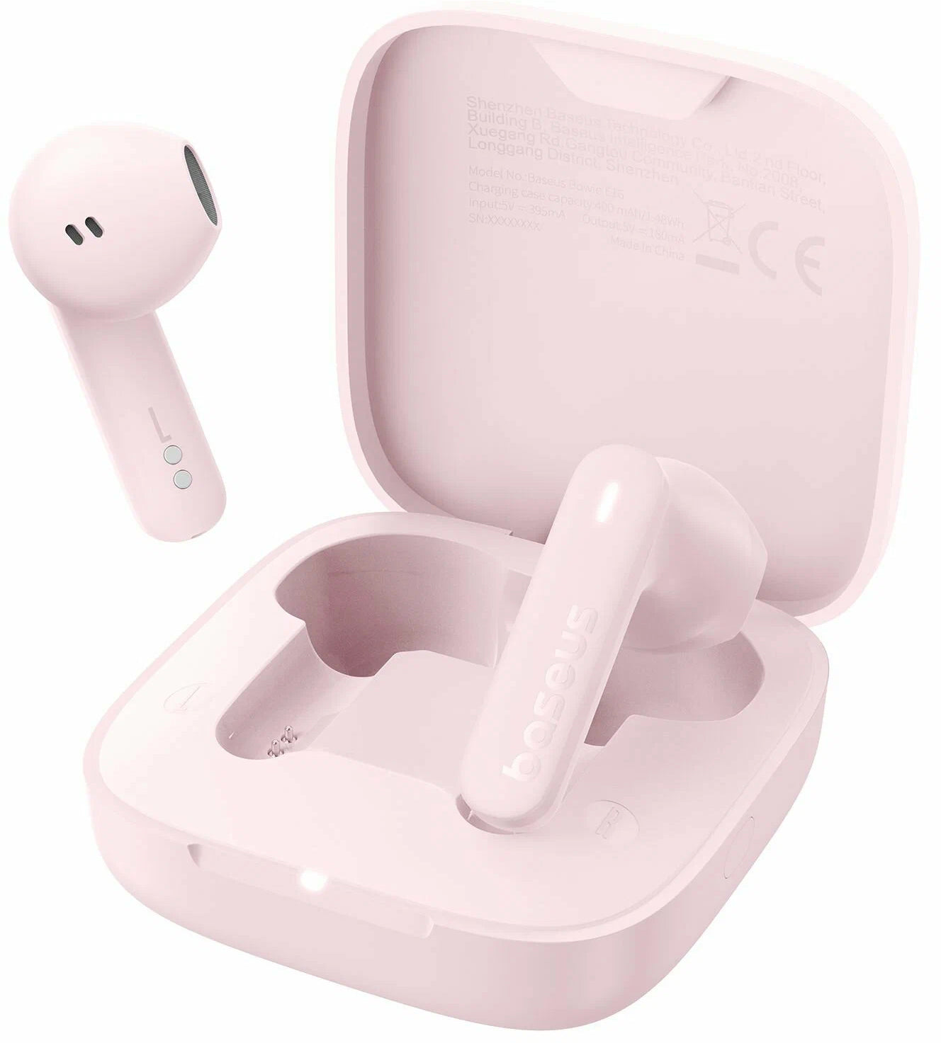 Handsfree Bluetooth Baseus Bowie E16, TWS, Rózsaszín A00061900413-01