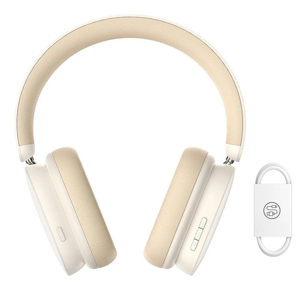 Baseus Bowie H1 Bluetooth kihangosító, A2DP, ANC, krém NGTW230202